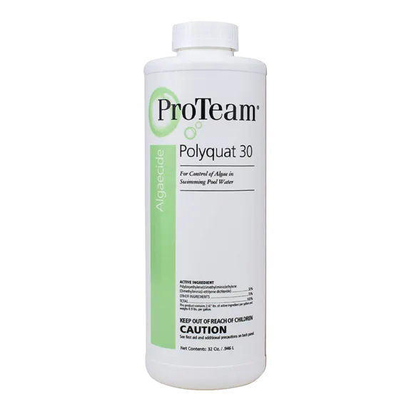 ProTeam Polyquat 30 Non-Foaming Algae-Control Solution for Swimming Pools - 1 Quart
