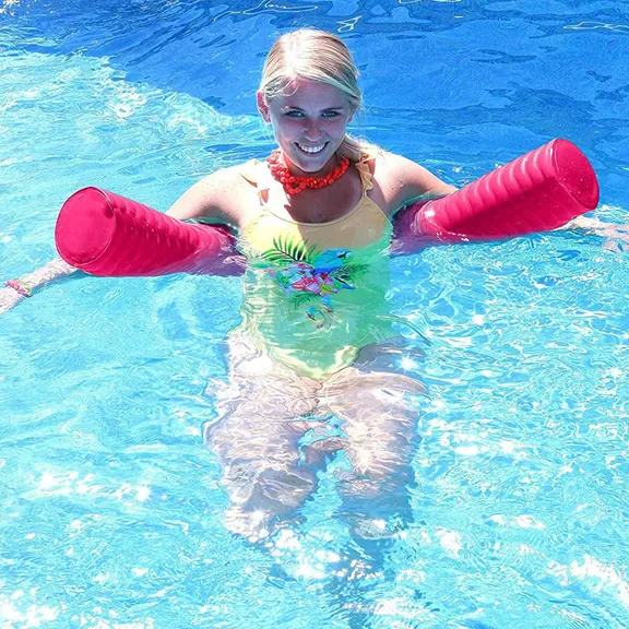 VOS Mega Foam Wavy Pool Noodle, Pink