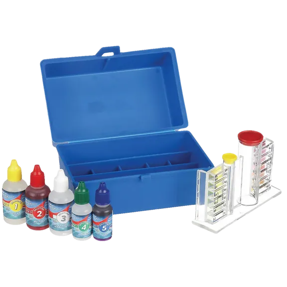 5-Way OTO Test Kit Chlorine/Bromine pH Alkalinity Acid Demand Boxed B7448