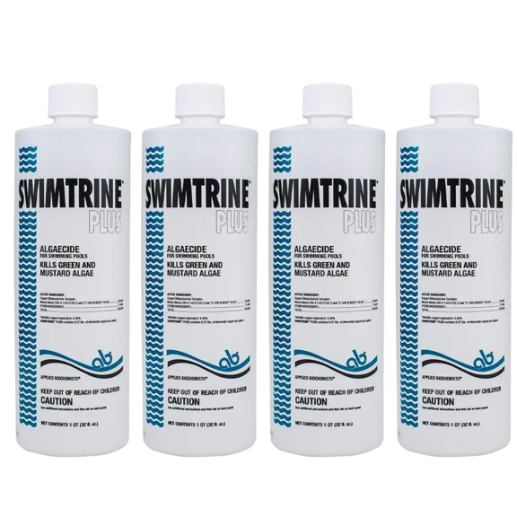 Applied Biochemists Swimtrine Plus Swimming Pool Algae and Deposit Control, 32oz (Pack of 4)