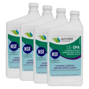 Orenda CE-SPA 8oz Hot Tub Spa Clarifier and Enzyme Cleaner, Pack of 4