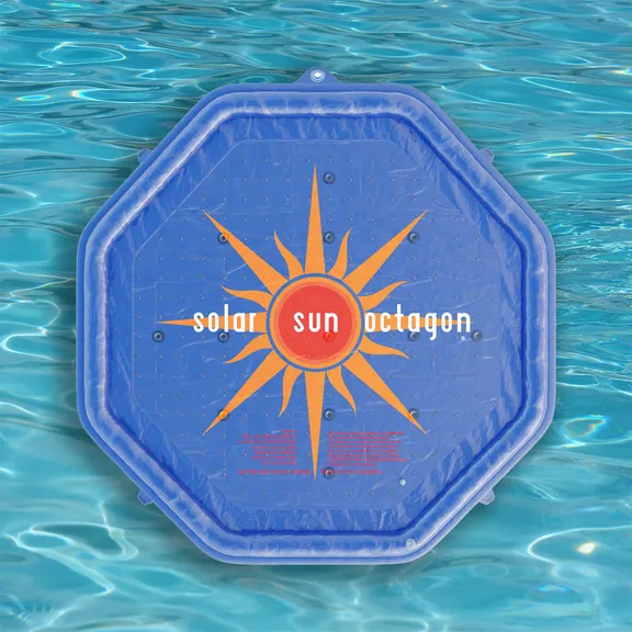 Solar Sun Rings Octagonal UV Resistant Octagonal Solar Heating Blanket for Swimming Pools, Hot Tubs and Spas (Pack of 3)