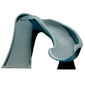 S.R. Smith Cyclone Right Curve Gray Granite Pool Slide