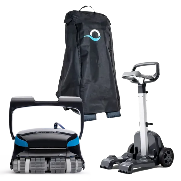 Dolphin Nautilus CC Supreme Robotic Pool Cleaner with Caddy, Cover, and Wi-Fi Connectivity