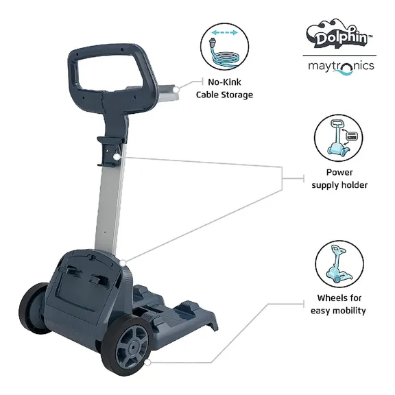 Dolphin Nautilus CC Supreme Robotic Pool Cleaner with Caddy, Cover, and Wi-Fi Connectivity