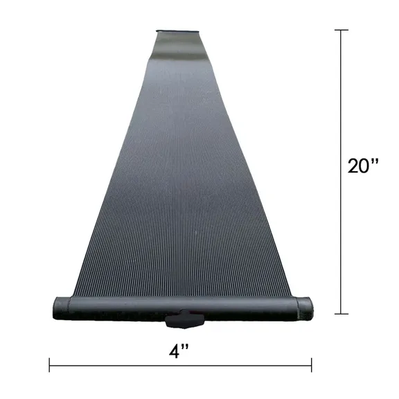 Puri Tech Bulldog Solar Heating System for Above-Ground Pools with Single 4 ft x 20 ft Collector Panel