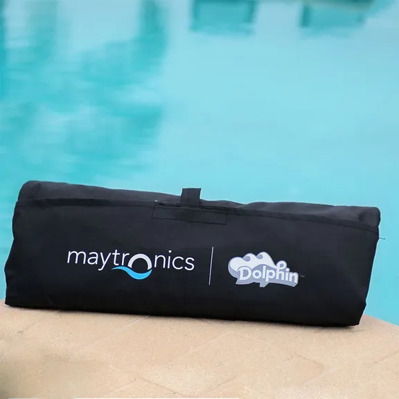 Dolphin Universal Robotic Pool Vacuum Cleaner with Caddy and Classic Cover Bundle