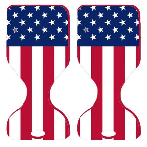 VOS Phoenix Graphic Printed Saddle Water Floats, Stars & Stripes, 2-Pack