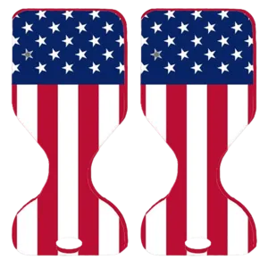 VOS Phoenix Graphic Printed Saddle Water Floats, Stars & Stripes, 2-Pack