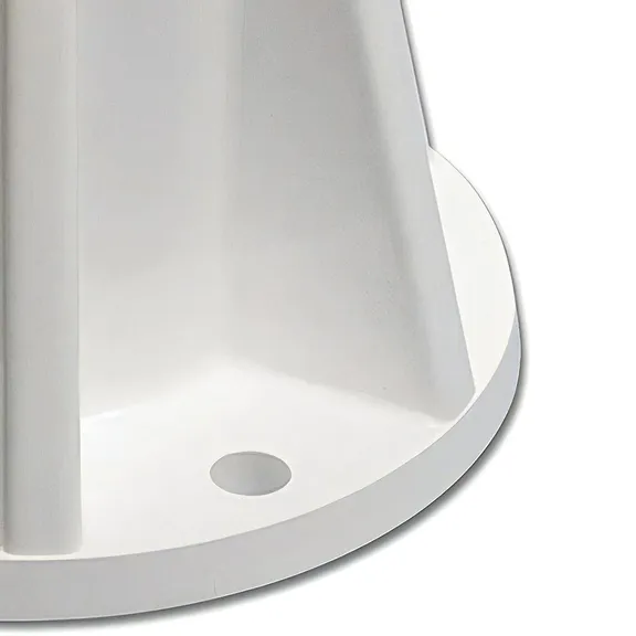 Saftron 6-Inch White Surface Mounting Base