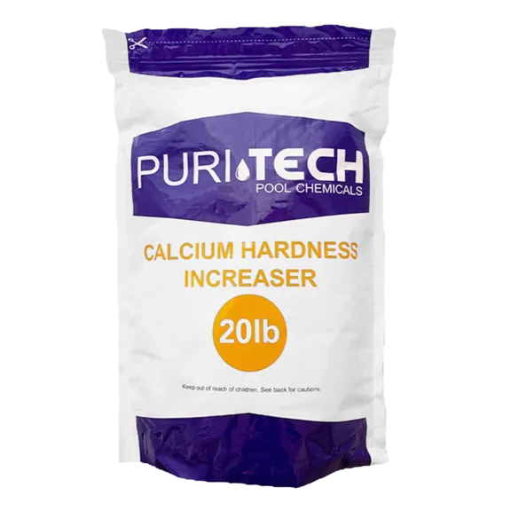 Puri Tech Pool Chemicals 20 lb Calcium Hardness Increaser Plus for Pools and Spas - Prevents Surface Staining