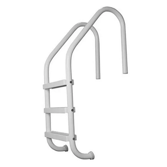 SAFTRON White 3-Step In-Ground Swimming Pool Ladder