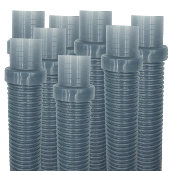 Puri Tech AquaBug Translucent Blue Pool Vacuum Hose, 1.5 inch x 4 feet (Pack of 8)