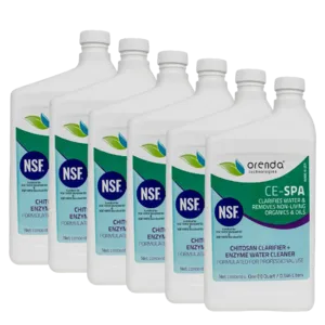 Orenda CE-SPA 1 Qt Hot Tub Spa Clarifier Enzyme Cleaner, Pack of 6