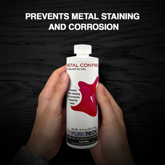 Puri Tech Spa 4-Pack Metal Control - Prevents Surface Staining by Isolating Iron, Copper and Other Minerals, 16oz