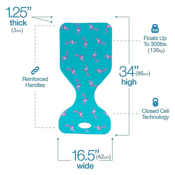 VOS Phoenix Saddle Effusion Water Floats, Pinkie Pie Flamingo, 2-Pack