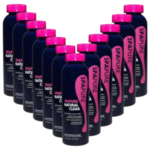SpaPure Natural Clear Spa and Hot Tub Sanitizer - Pack of 12