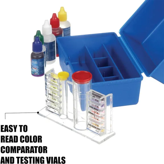 5-Way OTO Test Kit Chlorine/Bromine pH Alkalinity Acid Demand Boxed B7448