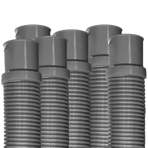 Puri Tech Heavy Duty Above Ground Pool Filter Hose with Clamps, 1.5 Inch x 6 ft (Pack of 6)