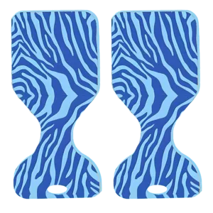 VOS Phoenix Graphic Printed Saddle Water Floats, Kovo Blue, 2-Pack