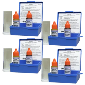 Taylor Technologies Salt Pool and Spa Chloride Argentometric Drop Test Kit, .75 oz Bottles (Pack of 4)