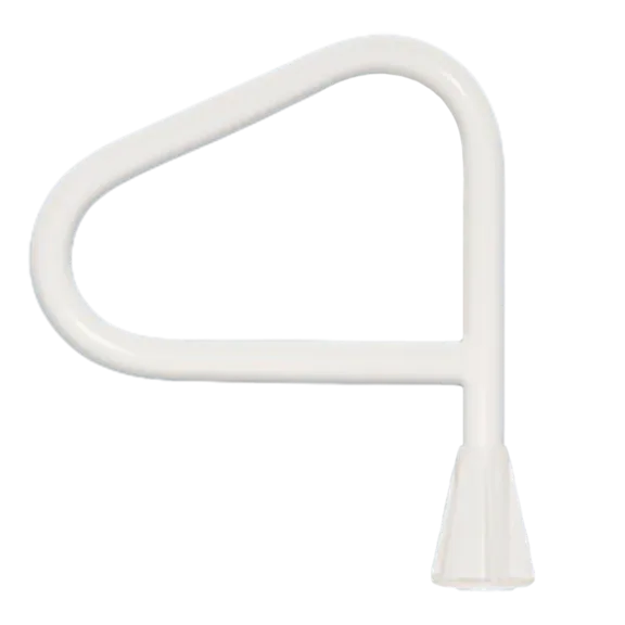 Saftron White Lift & Turn Single Post Spa Floor Rail for In-ground Spas