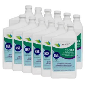 Orenda CE-SPA 12 Pack of 8oz Hot Tub Clarifier and Enzyme Cleaner