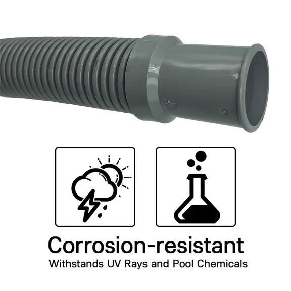 Puri Tech Heavy Duty Above Ground Pool Filter Hose, 1.25 Inch x 3 ft - 12 pack