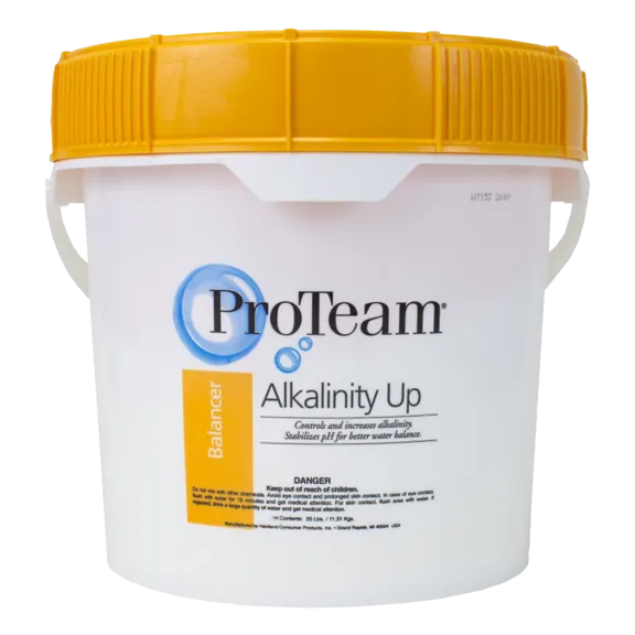 ProTeam 25 lb Bucket of Alkalinity Up for Swimming Pool pH Level Increase