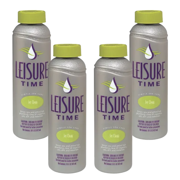 Leisure Time Jet Clean Spa and Hot Tub Cleaner 16oz (Pack of 4)