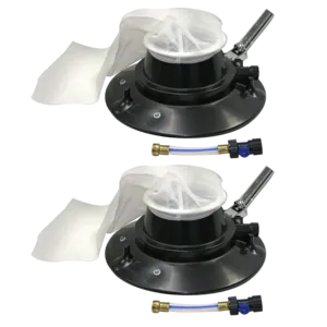Blue Devil Pro 2-Pack Leaf Baggers with Metal Swivel Handle and Urethane Ball Bearing Wheels