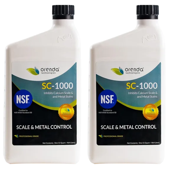 Orenda SC-1000 2-Pack Scale Control and Metal Chelant for Swimming Pools