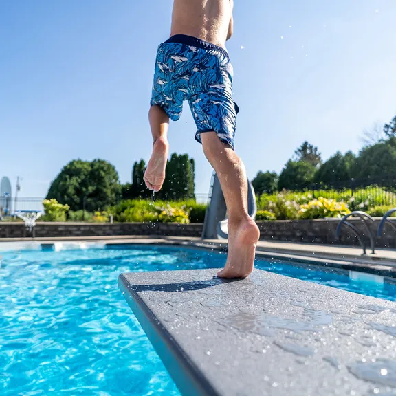 Global Pool Products 18" Stainless Steel U Frame Diving Board