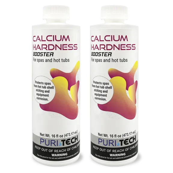 Puri Tech Spa 2-Pack Calcium Hardness Booster for Preventing Etching and Corrosion in Hot Tubs and Spas, 16oz