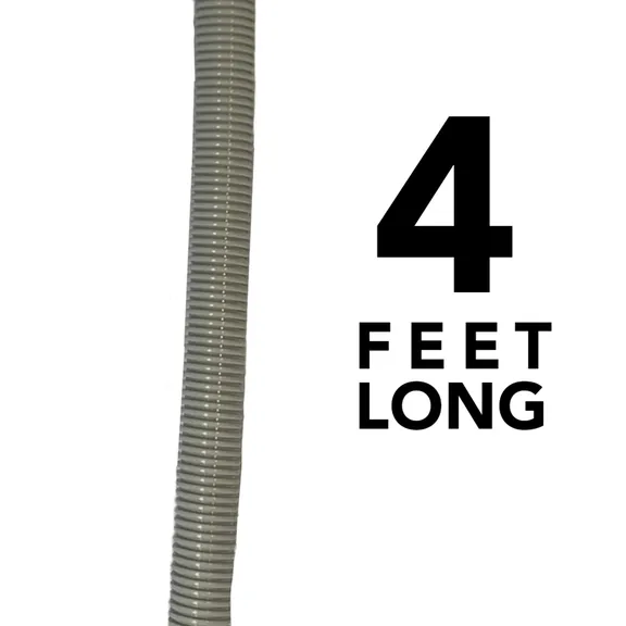 Puri Tech Universal Suction Hose for Swimming Pool Cleaner 1.5-inch x 4-feet, Light Grey (Pack of 8)