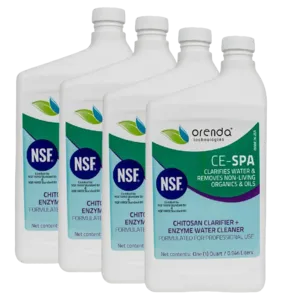 Orenda CE-SPA Quart Pack of 4 - Hot Tub Spa Clarifier and Enzyme Cleaner