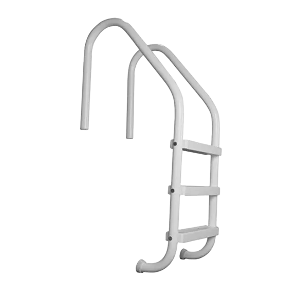 SAFTRON White 3-Step In-Ground Swimming Pool Ladder