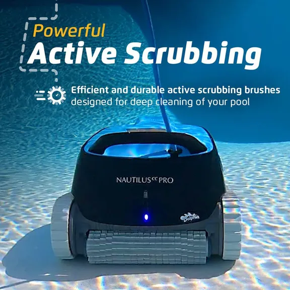 Pro Robotic Pool Vacuum Cleaner with Wi-Fi Control by Dolphin Nautilus CC