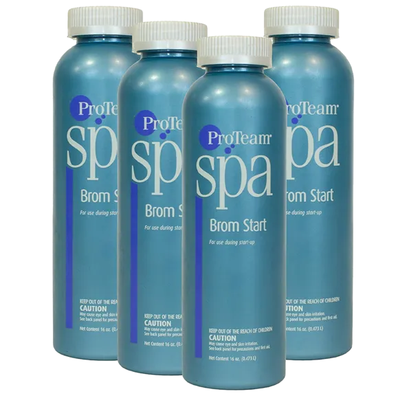 ProTeam Brom Start Spa and Hot Tub Treatment, Builds Bromide Reserve, Eliminates Downtime, 1pt (Pack of 4)