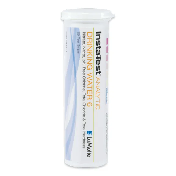 LaMotte Insta-Test Strips, TEST 6 Plus, Multilingual, 50/btl, 12/cs