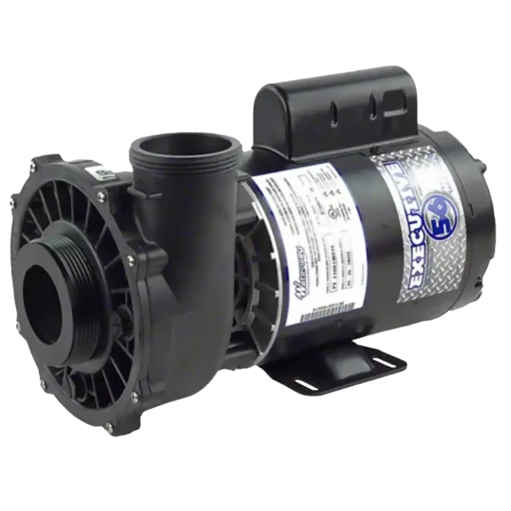Waterway Plastics Executive Spa Pump with 56 Frame, 1-Speed, 230V, 4HP, 2-1/2", 3711621-13