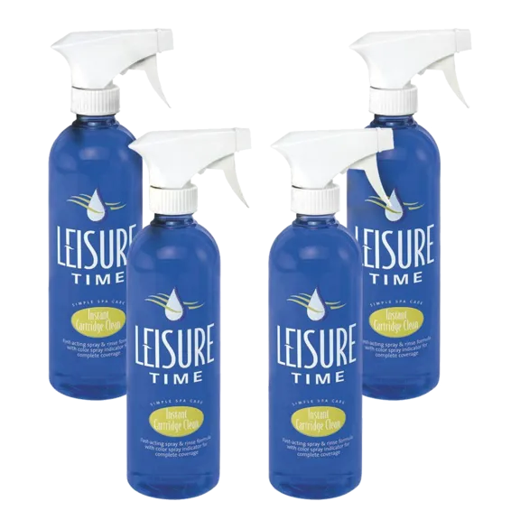 Leisure Time Instant Cartridge Cleaner for Spa and Pool Filters (Pack of 4)