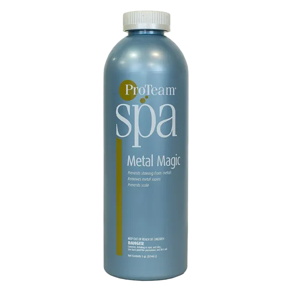 ProTeam Spa 1 qt Metal Magic Solution for Removal of Iron, Copper, Silver, and Manganese