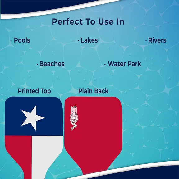 VOS Phoenix Graphic Printed Saddle Water Floats, Lone Star, 2-Pack
