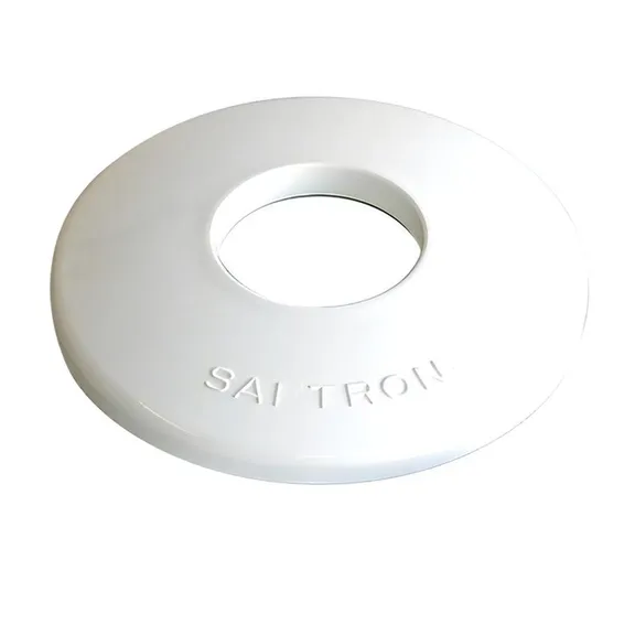 Saftron High Impact Vinyl Escutcheon for Pool ladders and Handrails, Set of 2 - White