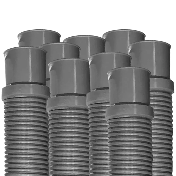 Puri Tech Heavy Duty 1.25 Inch x 3 Foot Above Ground Pool Filter Hoses - Pack of 9