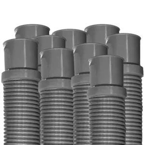 Puri Tech Heavy Duty 1.25 Inch x 3 Foot Above Ground Pool Filter Hoses - Pack of 9