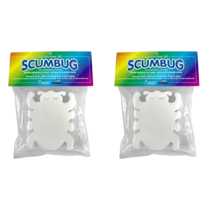 ScumBug Double Oil Absorbing Sponge, Sponge Devours Scum, Slime and Grime From (Pack of 2)