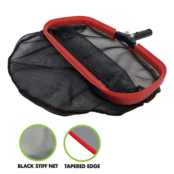 Primal Accessories Commercial Grade Leaf Rake, 19 inch, with 13 inch Black Stiff Nylon Net