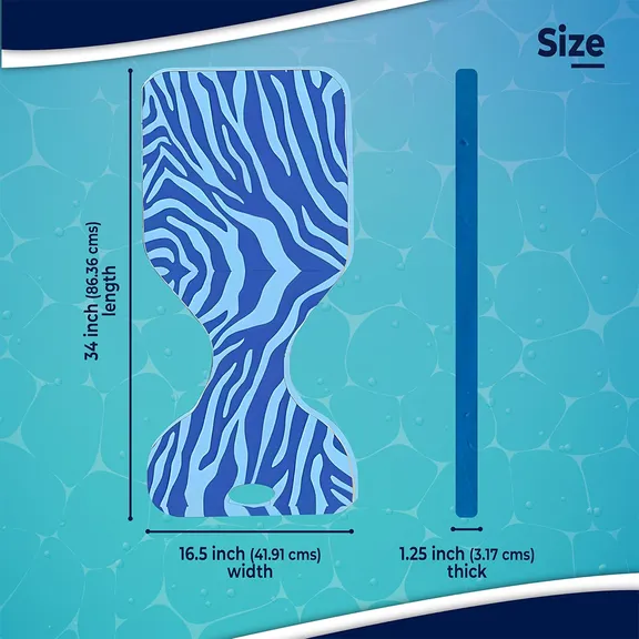 VOS Phoenix Graphic Printed Saddle Water Floats, Kovo Blue, 2-Pack